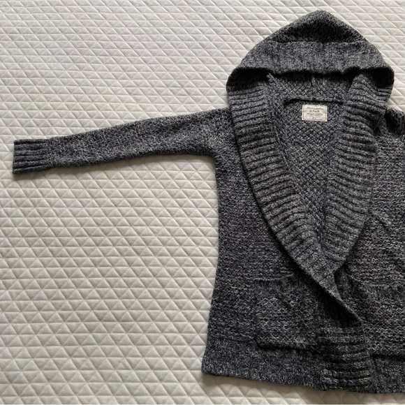 Abercrombie And Ditch Women’s Long Gray Cardigan XS Oversized Y2K Wool Blend - Picture 5 of 12